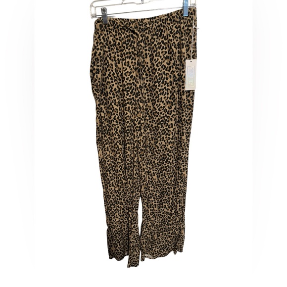 Sienna Sky Animal Print Wide-Leg Pants - Picture 2 of 4